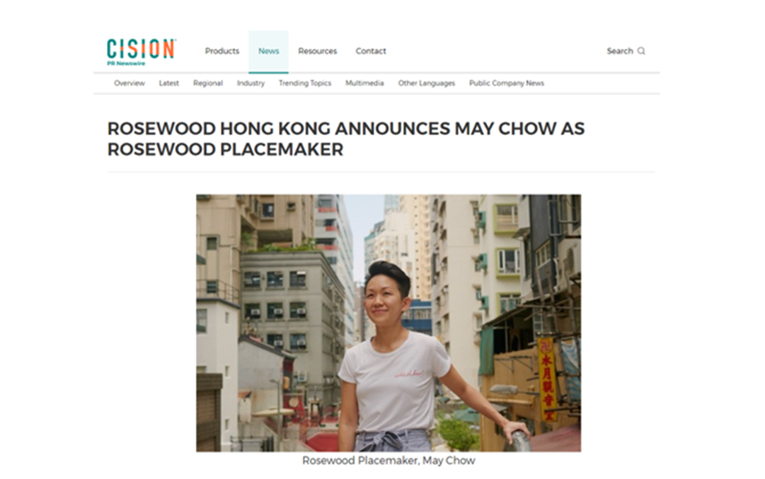 Chef May Chow Hong Kong Local Food Culture Rosewood 