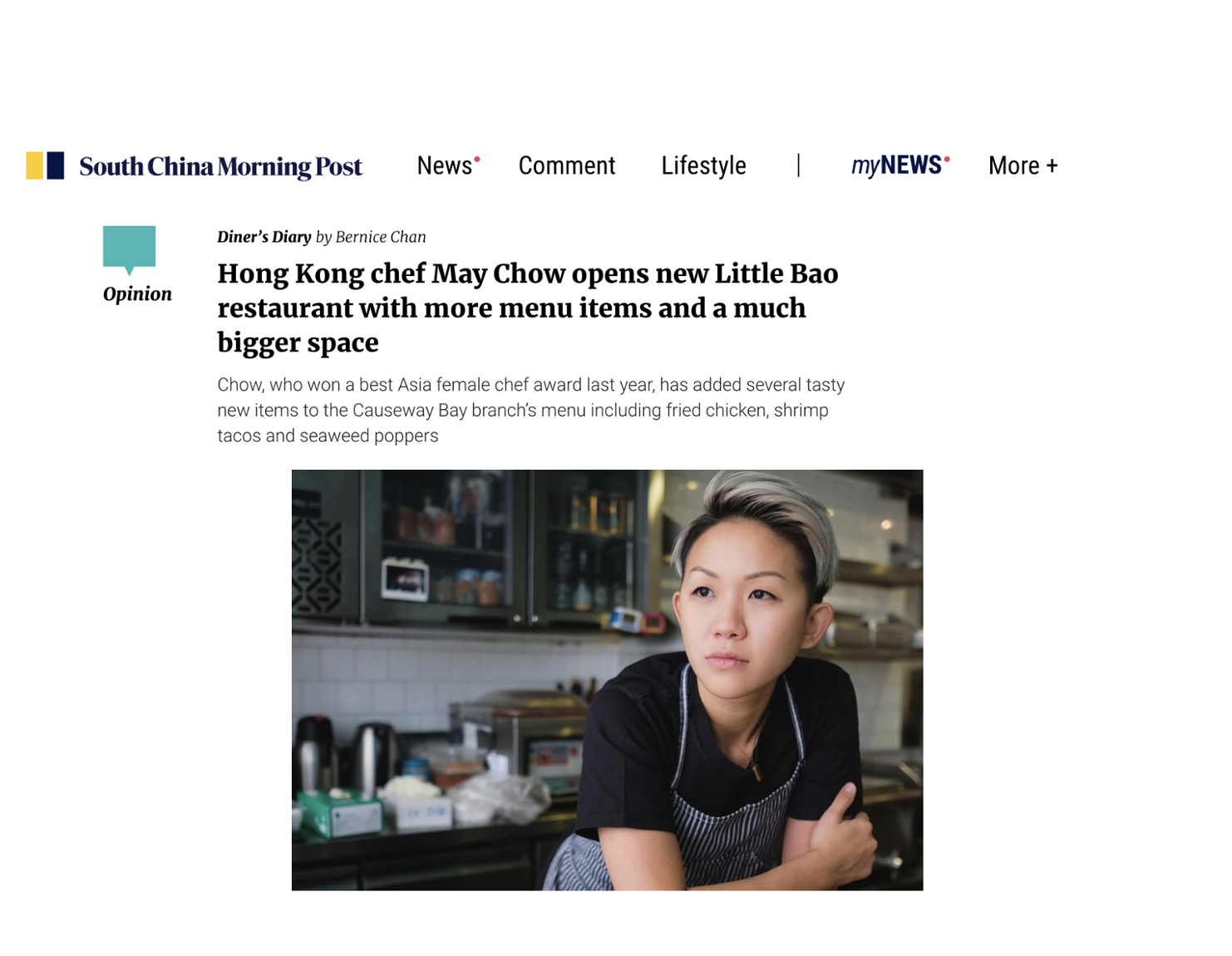 Little Bao Central Hong Kong May Chow Best Asia Female Chef 